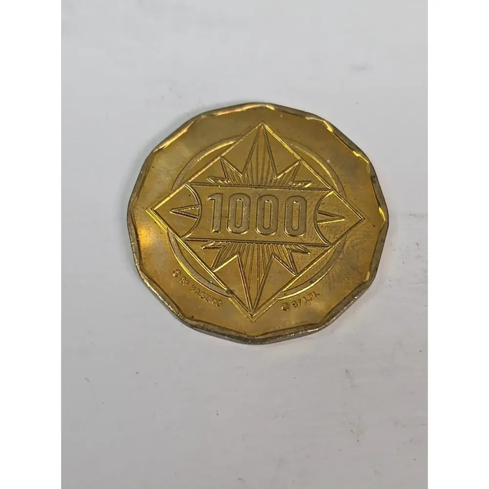 STAR WARS ORIGINAL 1997 Planet Alderaan 1000 CREDIT TOKEN/COIN CD-ROM Monopoly
